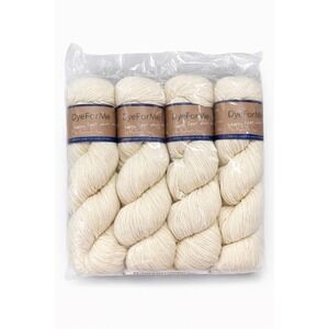 Plymouth Yarn DyeForMe Happy Feet Shimmer Sock Yarn 4x125g Natural Undyed Lot